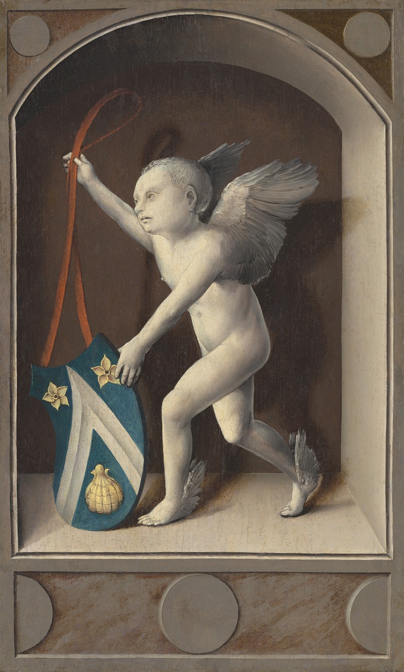 Putto with Arms of Jacques Coëne (reverse) — Bernard van Orley