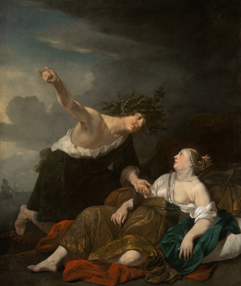 Bacchus and Ariadne by Якоб Ван Лоо — digital art print download