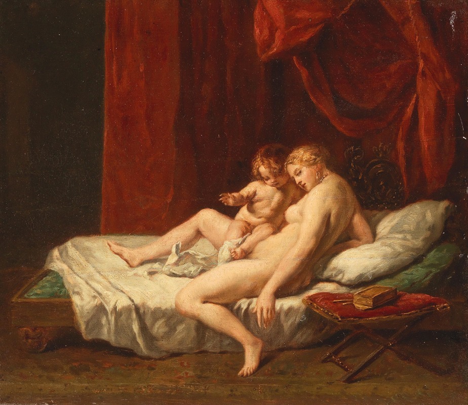 Venus and Cupid by Аноним — digital art print download