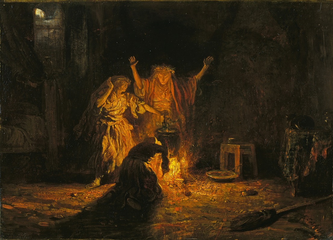 The Witches in Macbeth by Александр-Габриэль Декамп — digital art print download