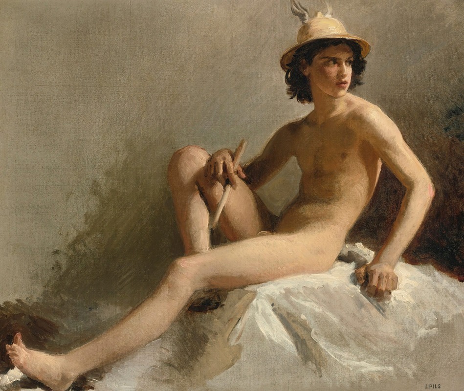 Study For Mercury by Исидор Пильс — digital art print download