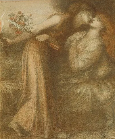 Dante's Dream (Io sono in pace) by Данте Габриэль Россетти, 1875 — digital art print download