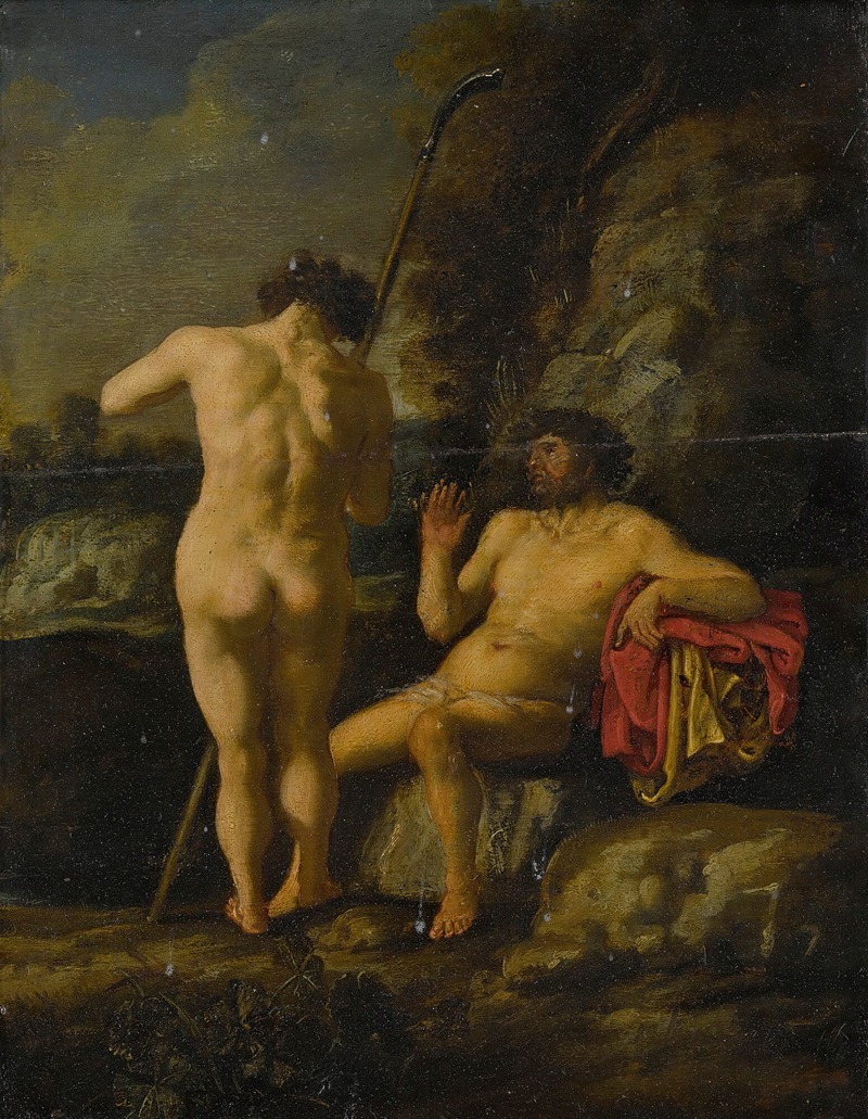 Mercury And Argus by Мойсес ван Уйтенбрук — digital art print download