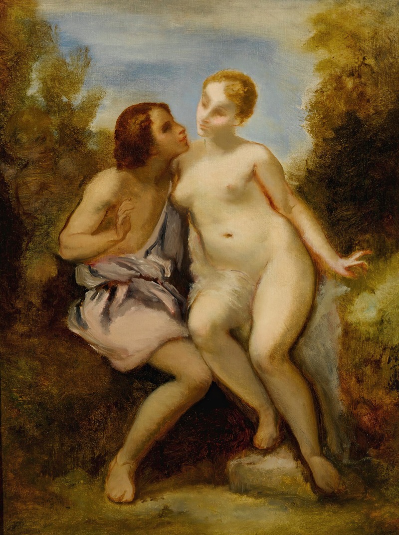 Vénus Et Adonis by Нарцисс-Виржиль Диаз де Ла Пенья — digital art print download