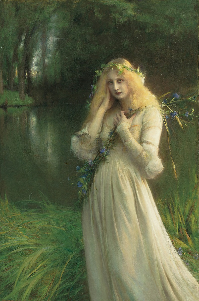 Ophelia by Pascal-Adolphe-Jean Dagnan-Bouveret, 1900 — digital art print download