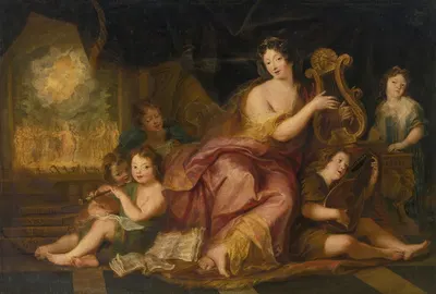 Allegory Of Music by Антуан Койпель — digital art print download