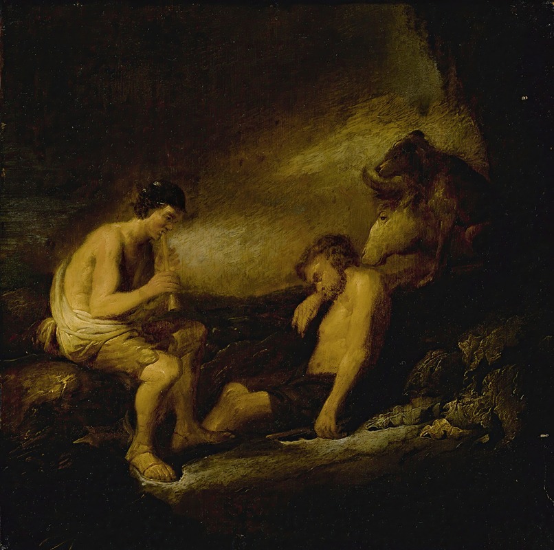 Argus, Mercury And Io by Бенжамен Герритсз. Кёйп — digital art print download
