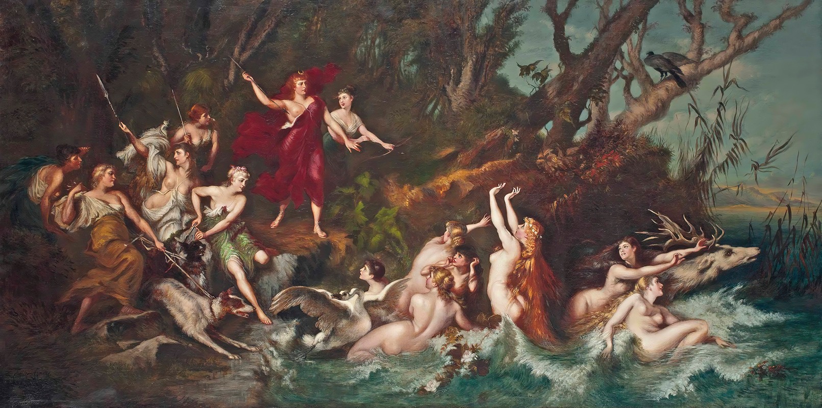 Diana and Actaeon by Emilie Chaese — digital art print download