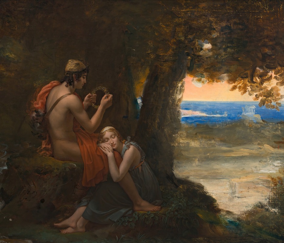 Daphnis and Chloe by Франсуа Жерар — digital art print download