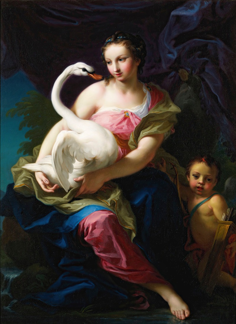 Leda And The Swan by Gianbettino Cignaroli — digital art print download