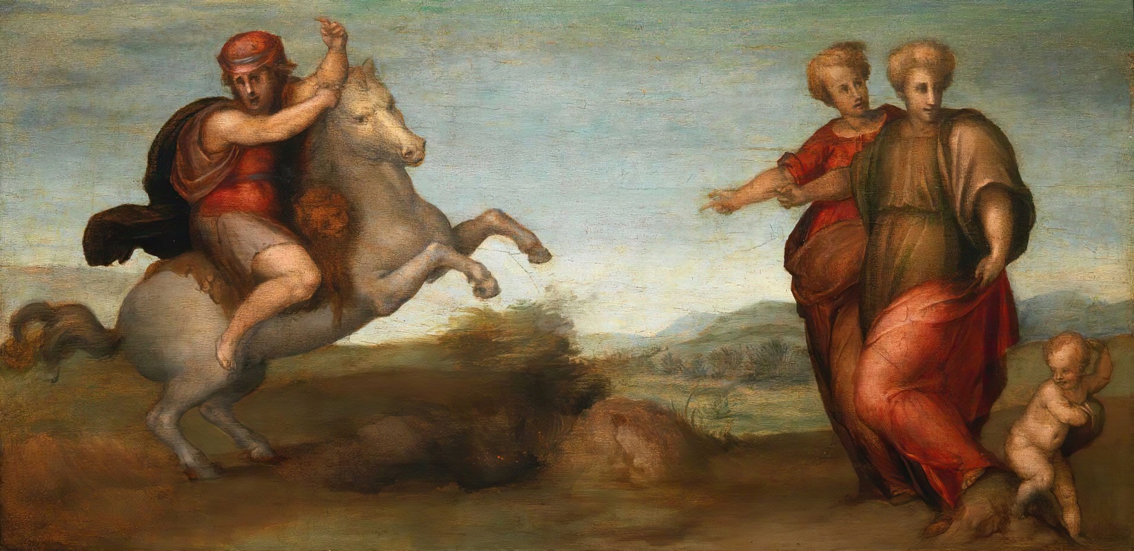 Marcus Curtius Leaping Into The Abyss by Pontormo (Jacopo Carucci) — digital art print download