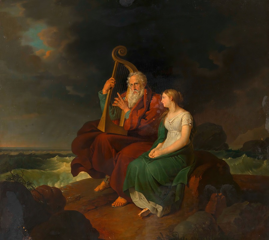Ossian and Malvina by Иоганн Петер Крафт — digital art print download