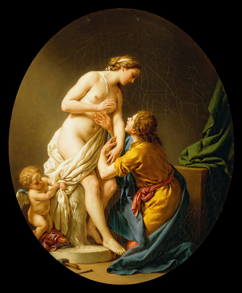 Pygmalion and Galatea by Луи-Жан-Франсуа Лагрене, 1781 — digital art print download