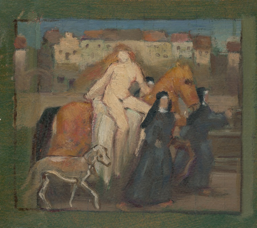 Lady Godiva by Милан Томка Митровский, 1922 — digital art print download