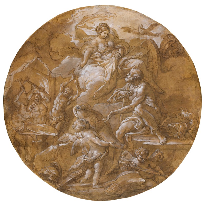 Venus At The Forge Of Vulcan — Sebastiano Conca