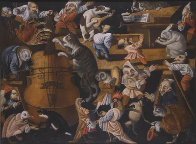 A Concert Of Animals, Birds, And Stylised Figures by The Master of the Fertility of the Egg — digital art print download