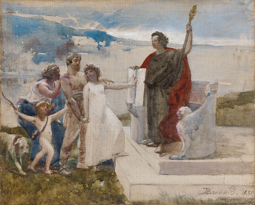 le Mariage by Альбер Безнар, 1880 — digital art print download