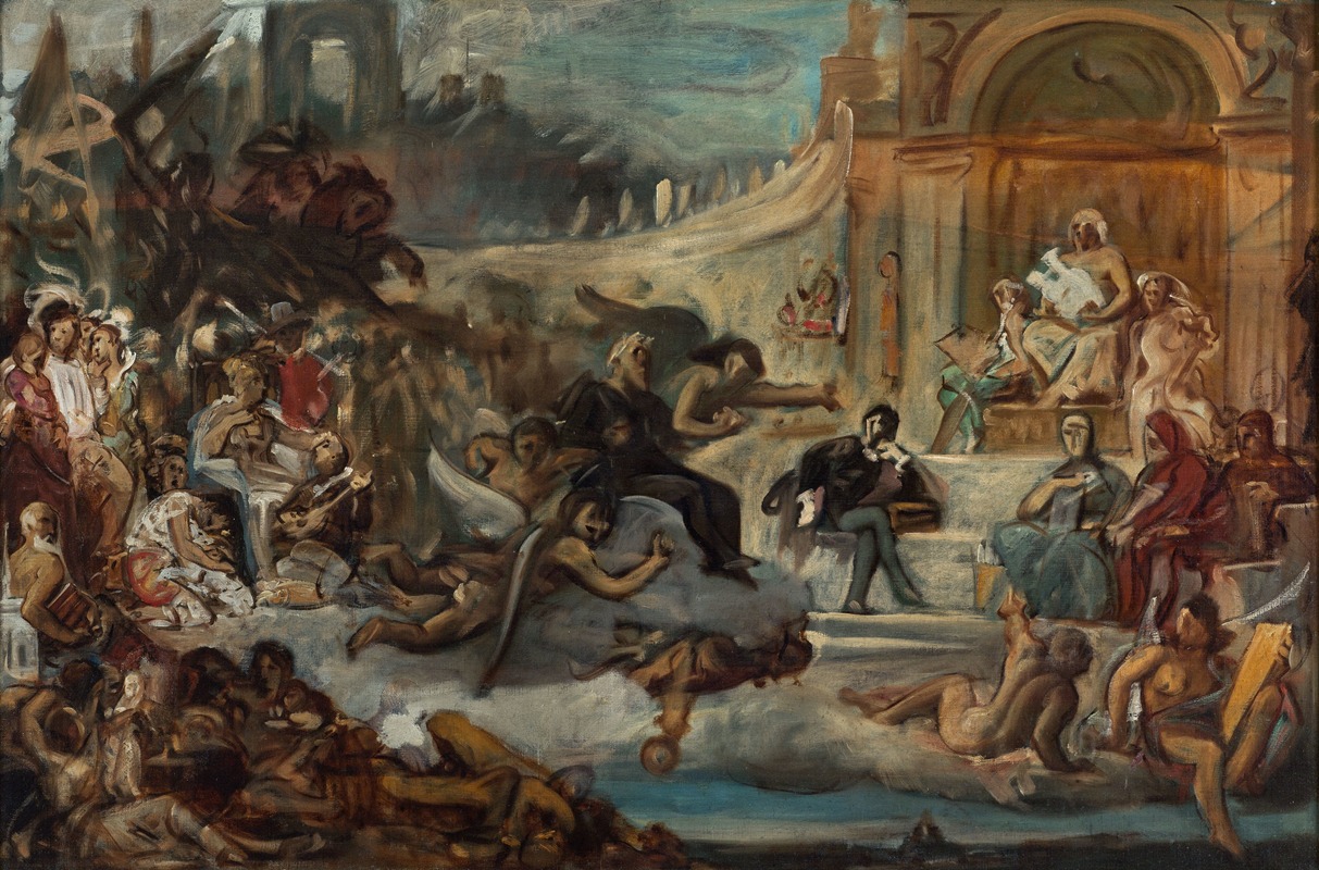 L'apothéose de Victor Hugo by Аноним — digital art print download