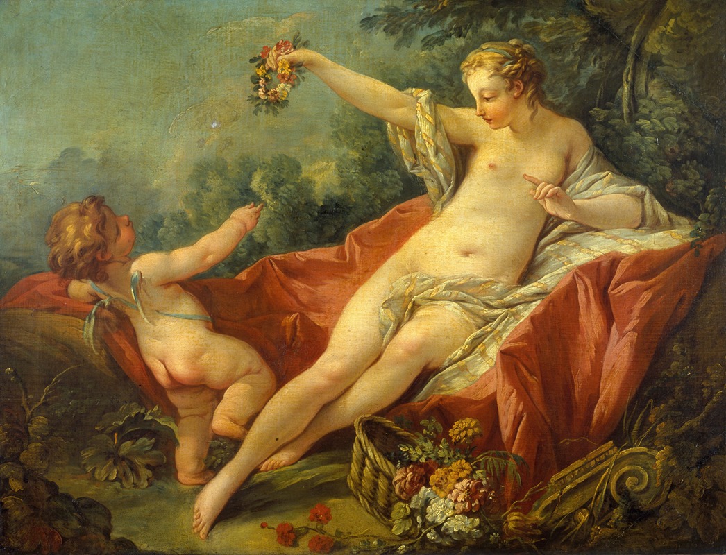 Vénus et l'Amour by Аноним — digital art print download