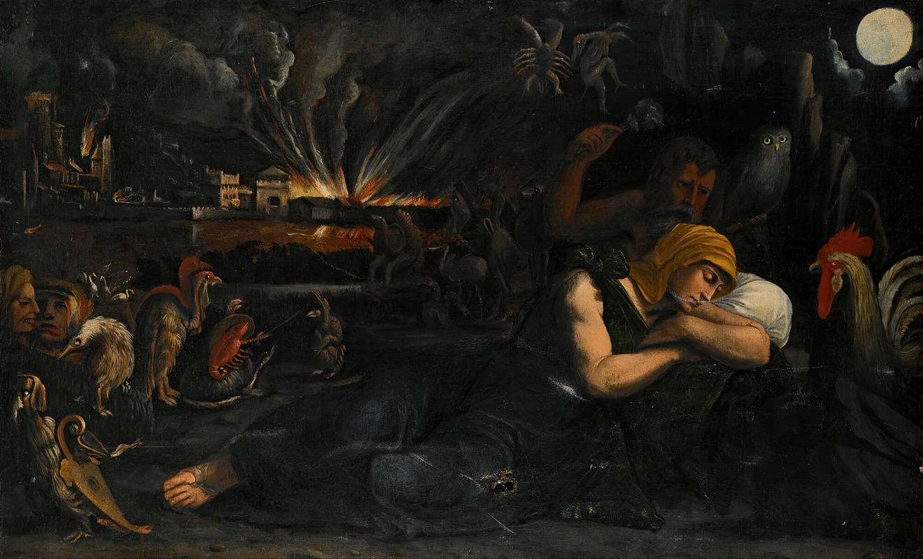 Allegory of night — Ferrarese School