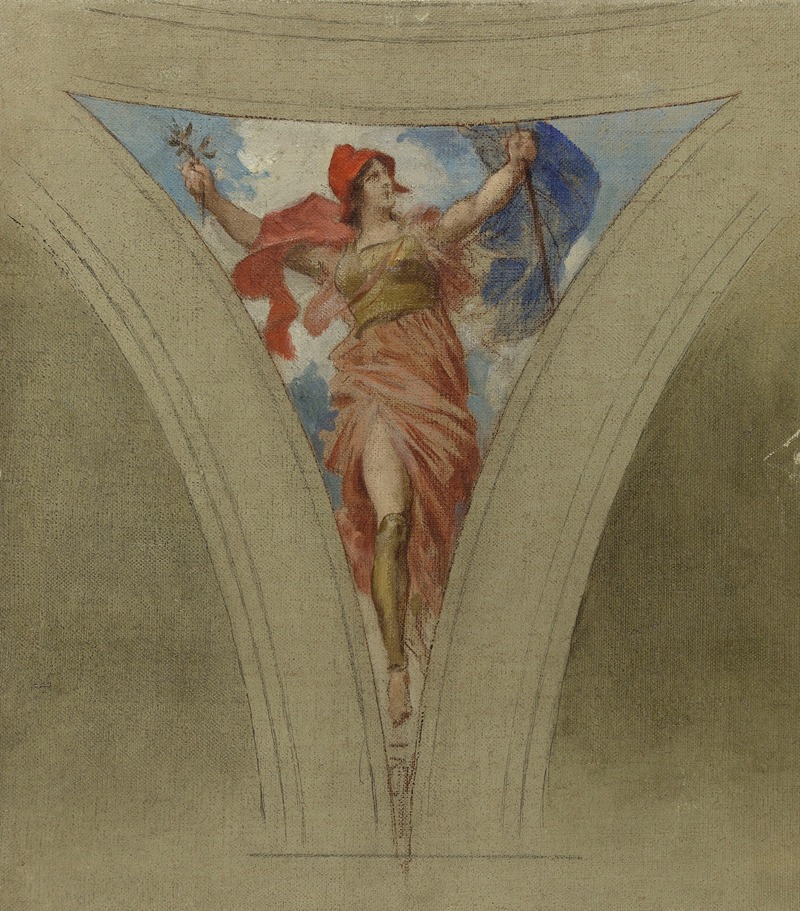 La chanson patriotique by Франсуа Шоммер, 1888-1899 — digital art print download