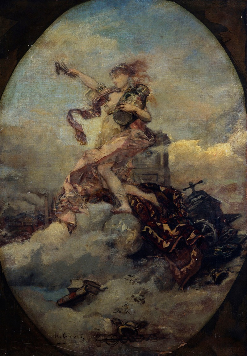 Allégorie de la Banque by Анри Жерве, 1881 — digital art print download