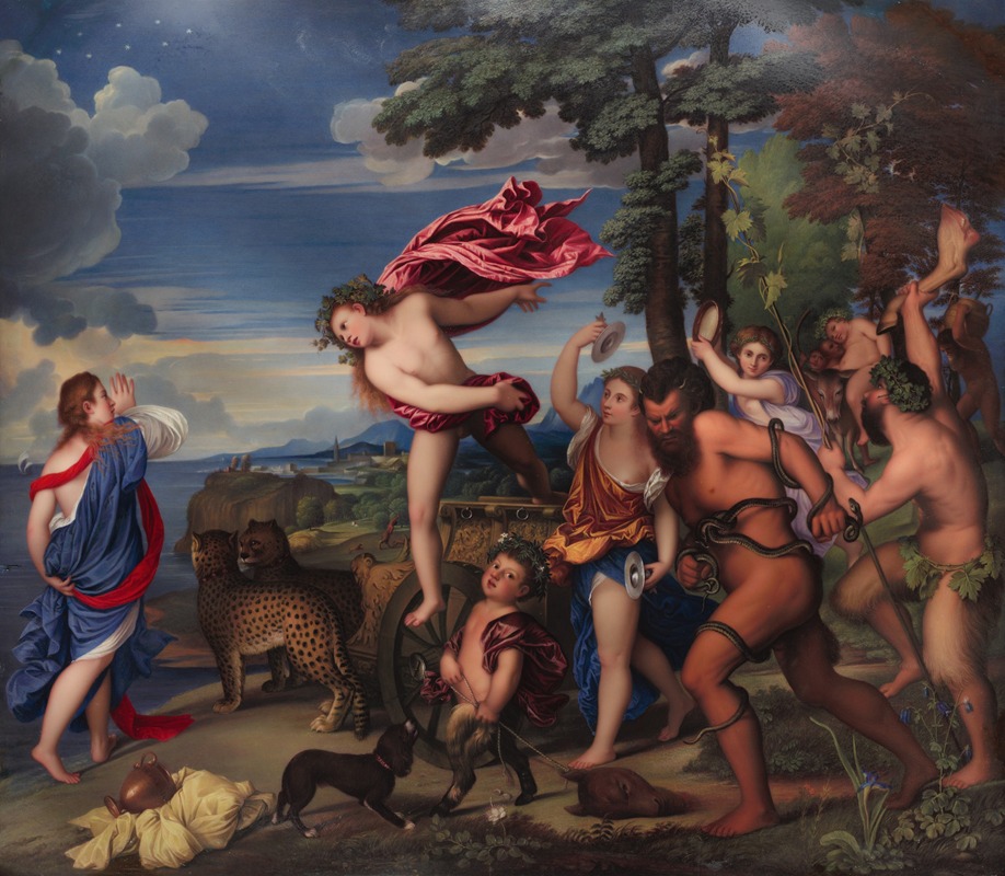 Bacchus and Ariadne by Генри Бон, 1808 — digital art print download