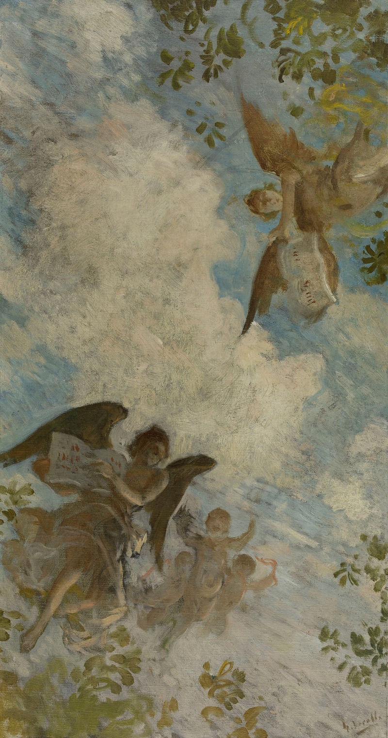 Génie des lettres. by Генри Лероль, 1897-1898 — digital art print download