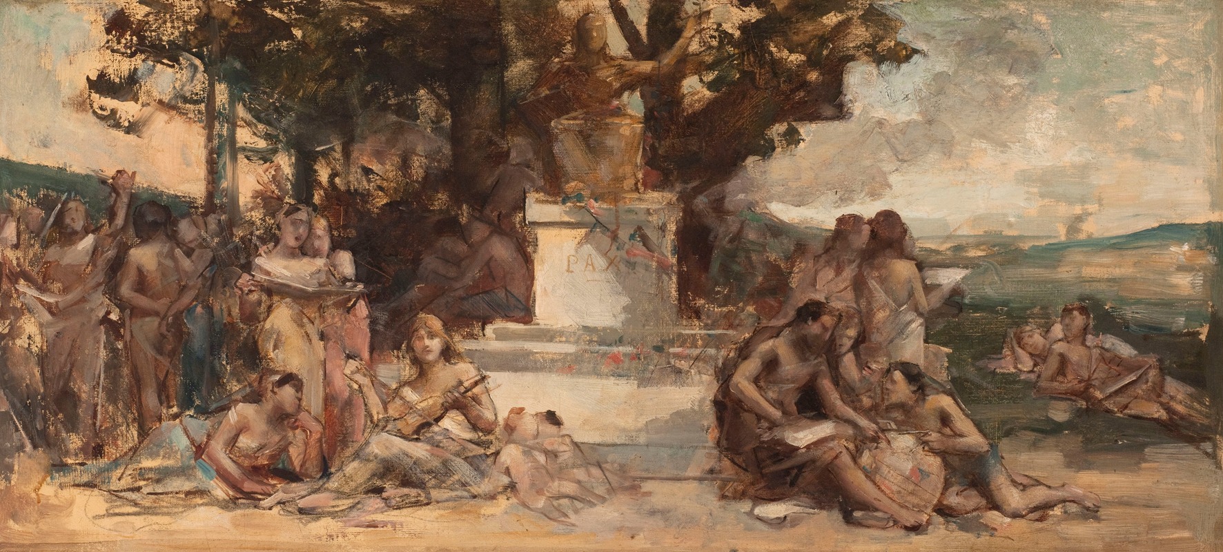 L'étude des sciences et des arts by Léon François Comerre, 1884 — digital art print download
