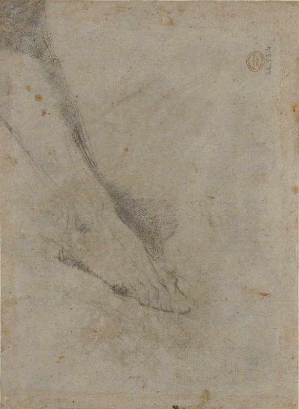 Study of Lower Leg and Right Foot — Giovanni Battista Piazzetta