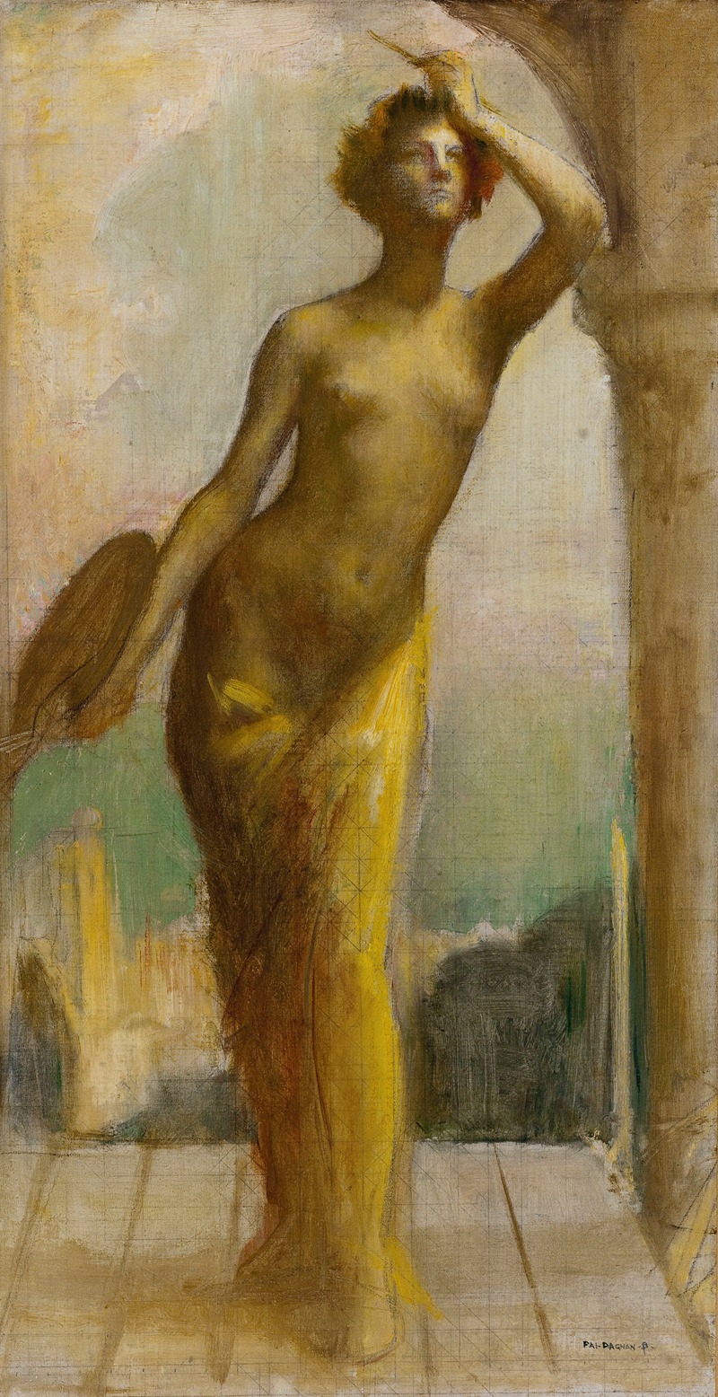 La Peinture by Паскаль-Адольф-Жан Даньян-Бувере, 1890 — digital art print download