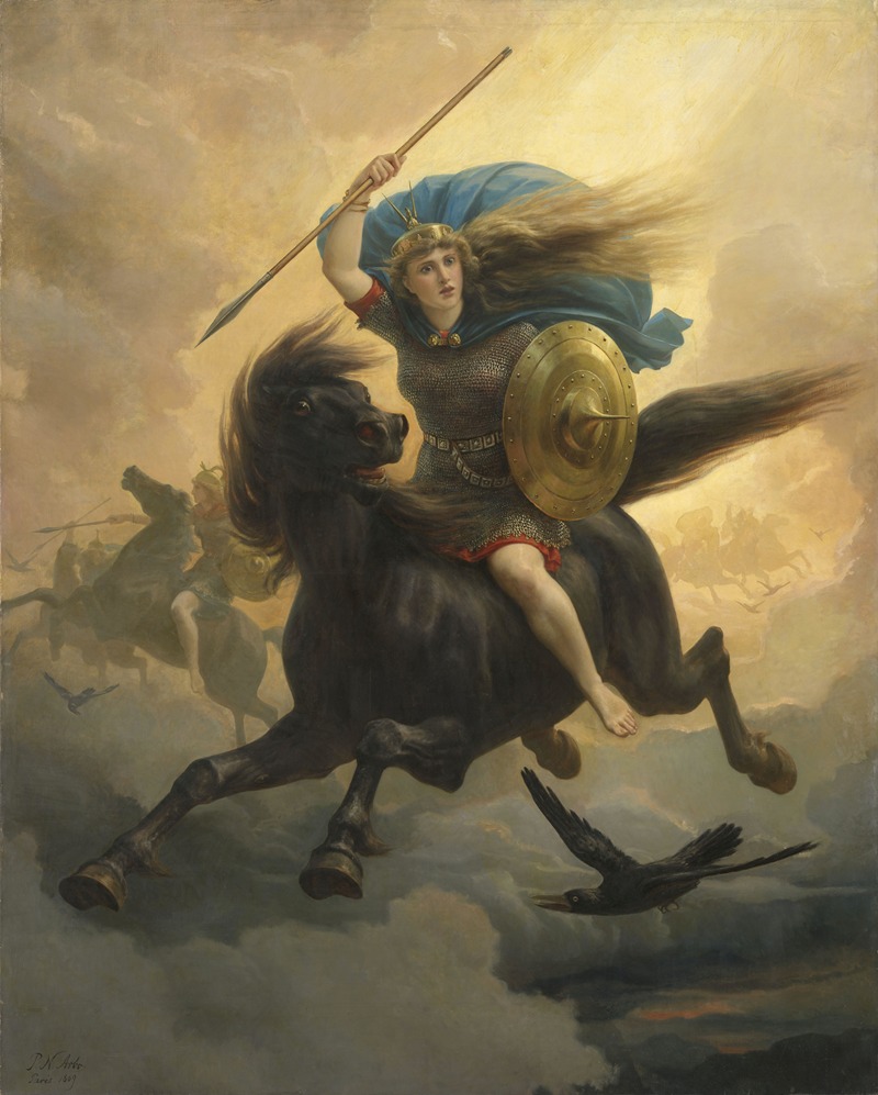 The Valkyrie by Peter Nicolai Arbo, 1869 — digital art print download