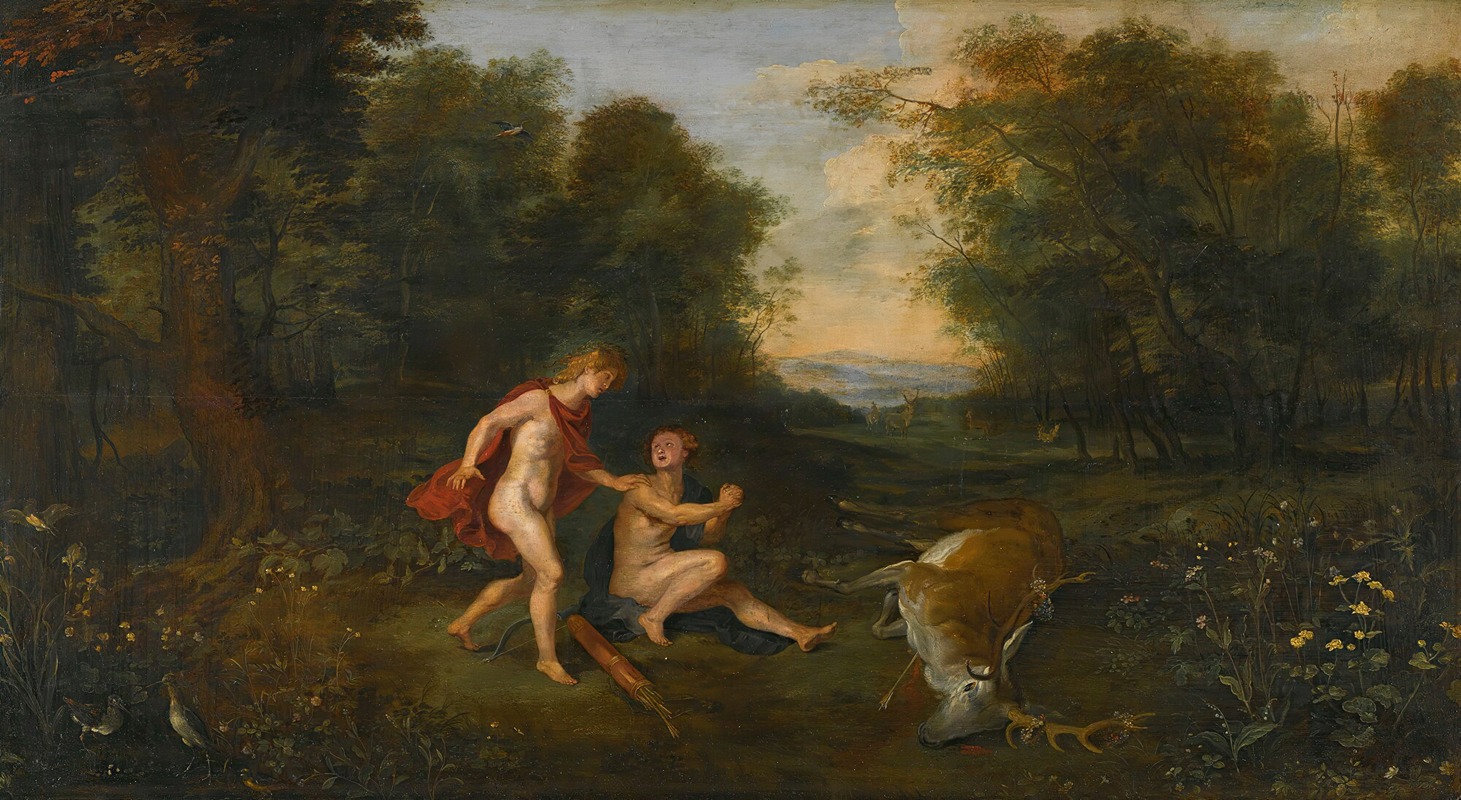 Cyparissus Mourning The Stag by Аноним — digital art print download