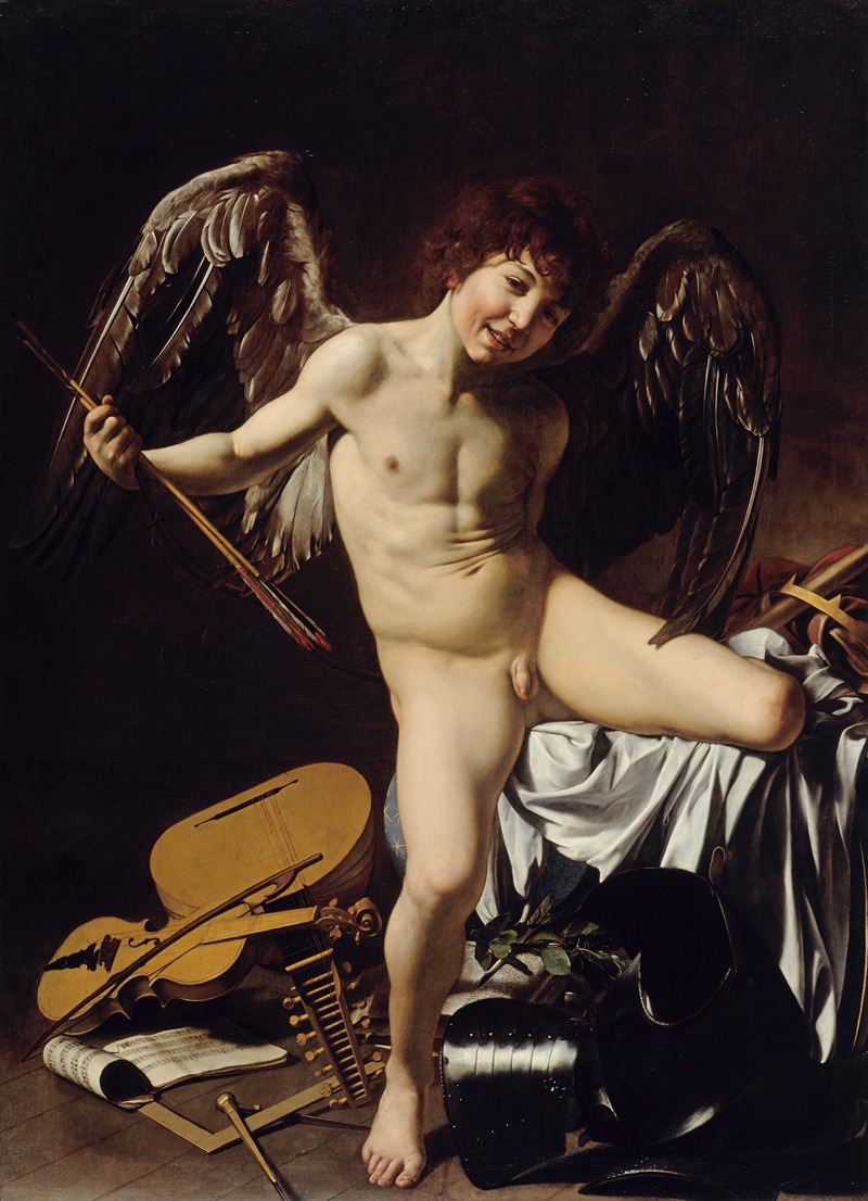 Amor Vincit Omnia by Caravaggio, 1602-1603 — digital art print download