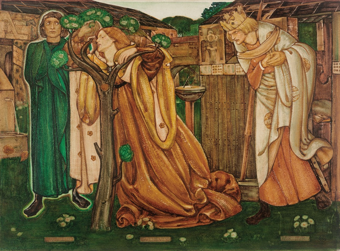 Arthur at Camelyard by Edgar W. Davies — digital art print download
