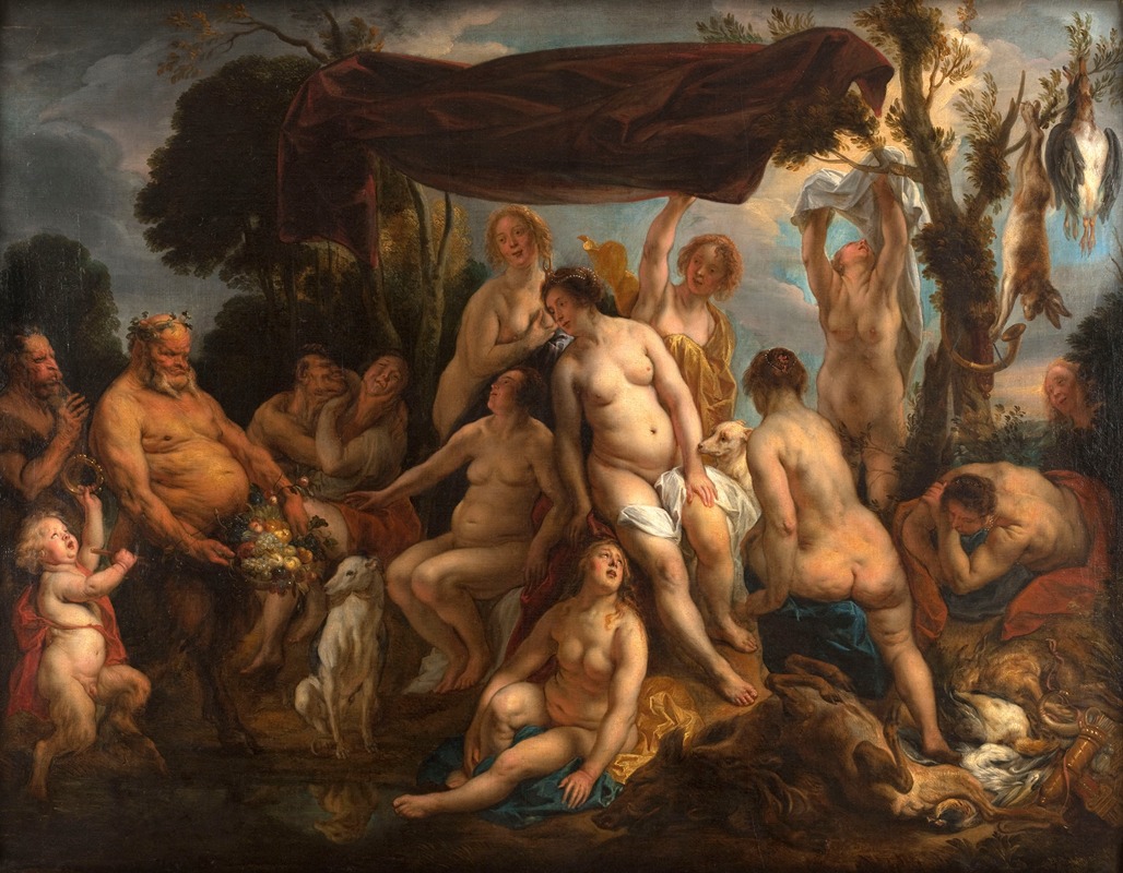 Le Repos de Diane by Jacob Jordaens, 1623 - 1678 — digital art print download