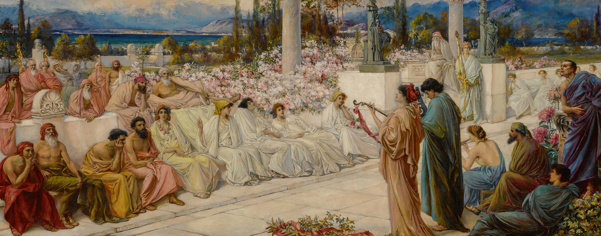 The disciples of Sappho by Томас Ральф Спенс, 1896 — digital art print download
