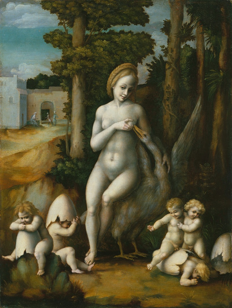 Leda and the Swan by Баккиакка — digital art print download