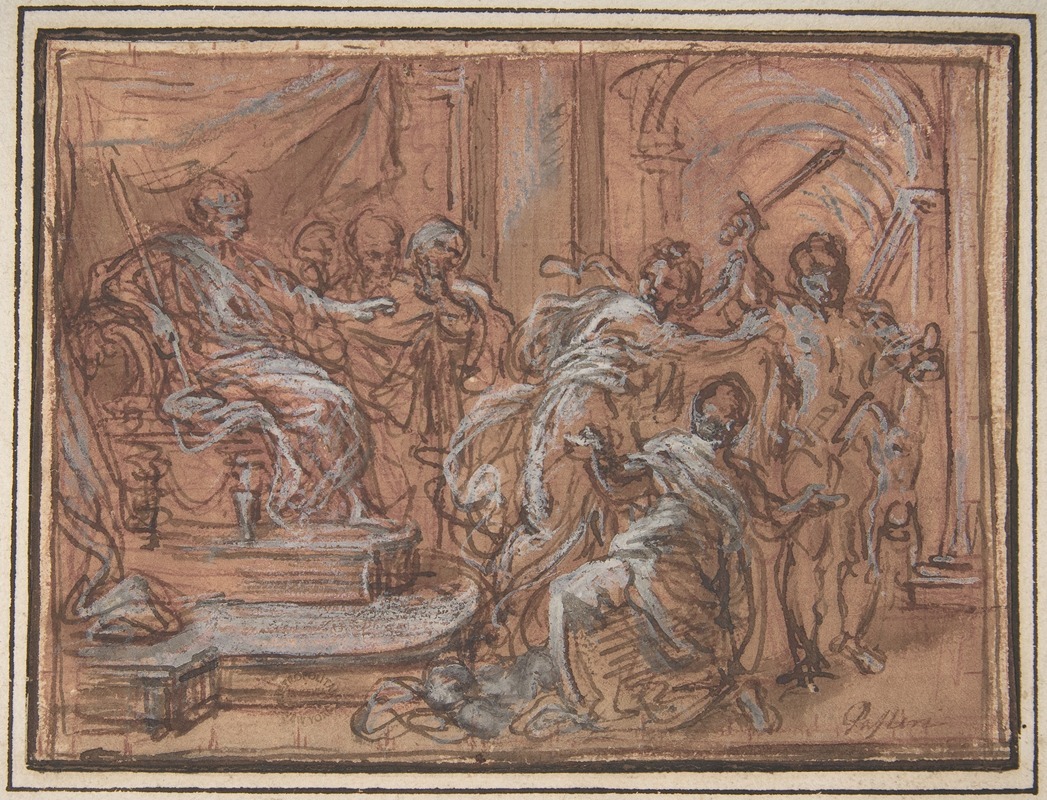 The Judgment of Solomon by Giuseppe Passeri, 1654–1714 — digital art print download