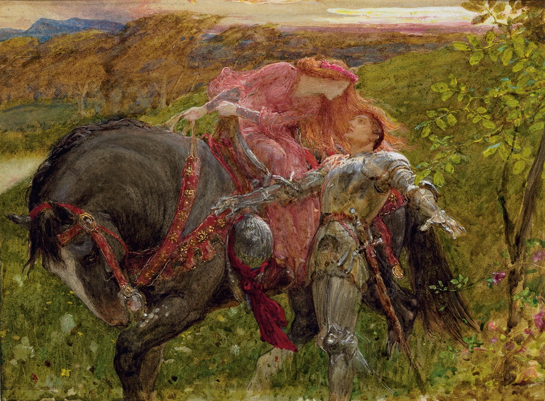 Study for 'La Belle Dame sans Merci' by Фрэнк Дикси — digital art print download