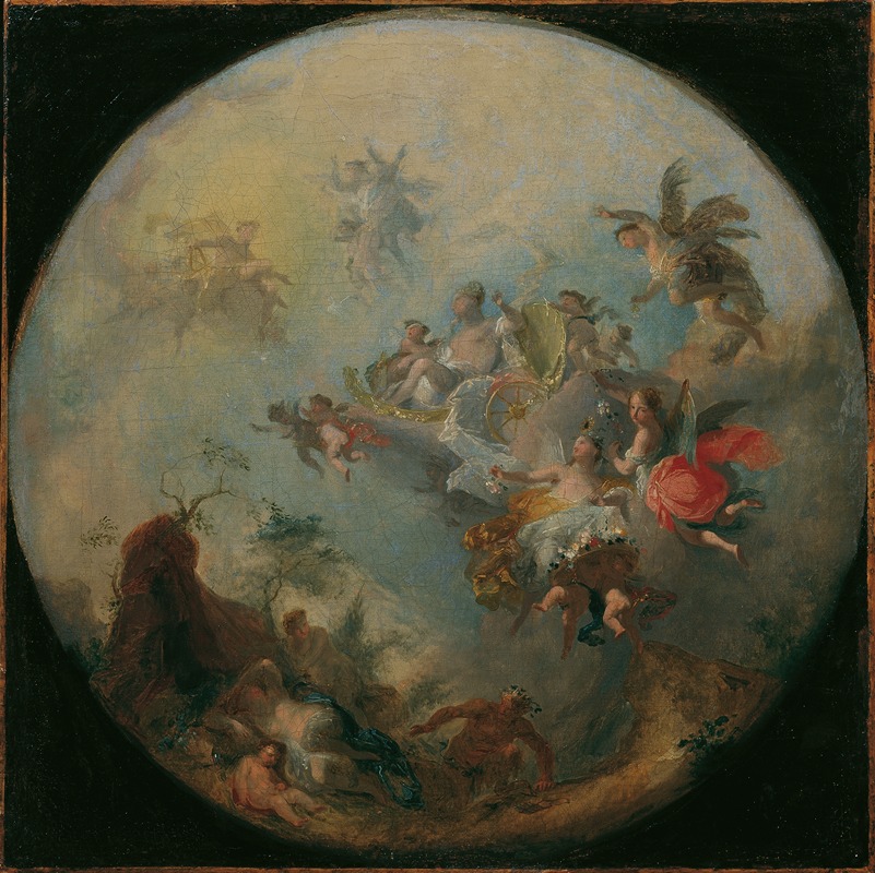 Triumph der Aurora by Франц Антон Маульберц, 1785-1786 — digital art print download