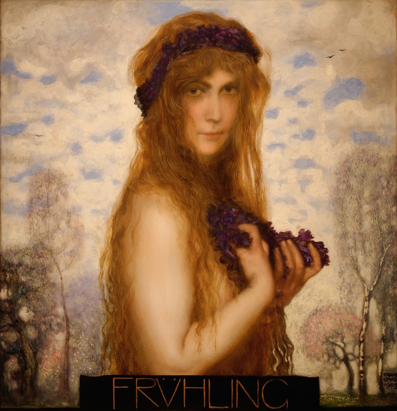 The Spring by Franz von Stuck, 1902 — digital art print download