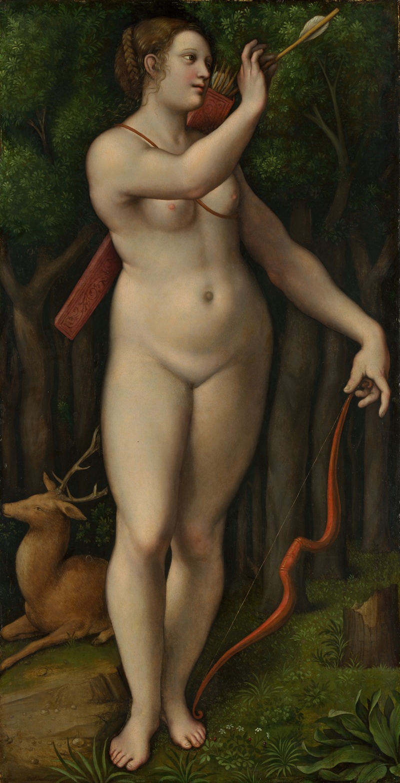 Diana the Huntress by Giampietrino (Giovanni Pietro Rizzoli) — digital art print download