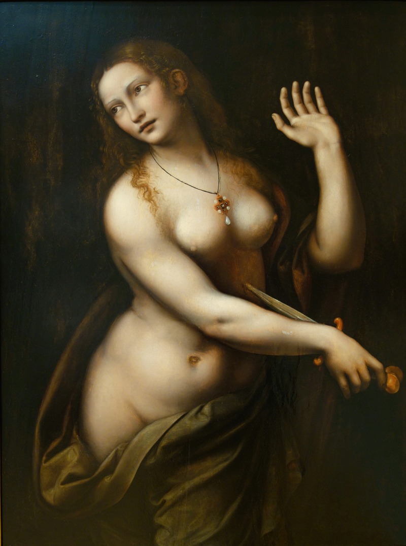Lucrezia Romana by Giampietrino (Giovanni Pietro Rizzoli) — digital art print download