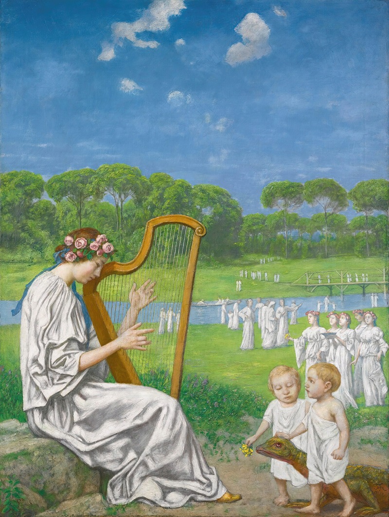 Frühlingsmelodie (spring melody) by Ханс Тома, 1914 — digital art print download