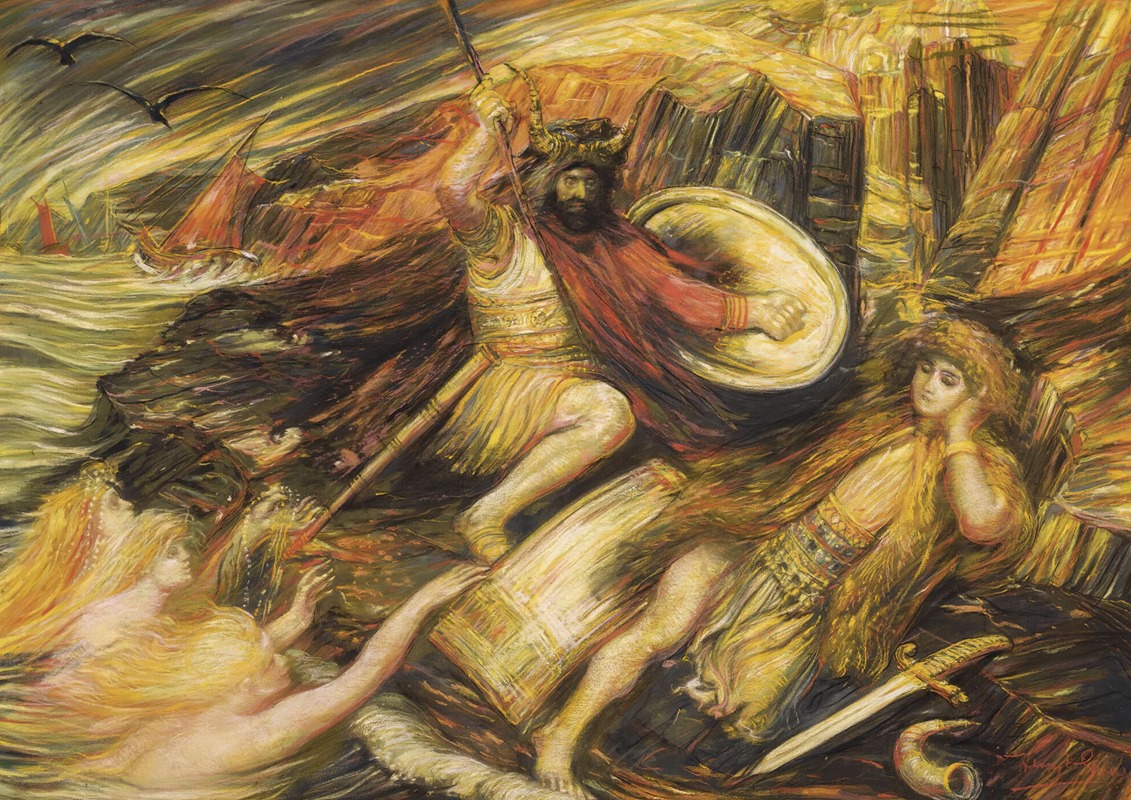 La mort de Siegfried by Генри де Гру — digital art print download