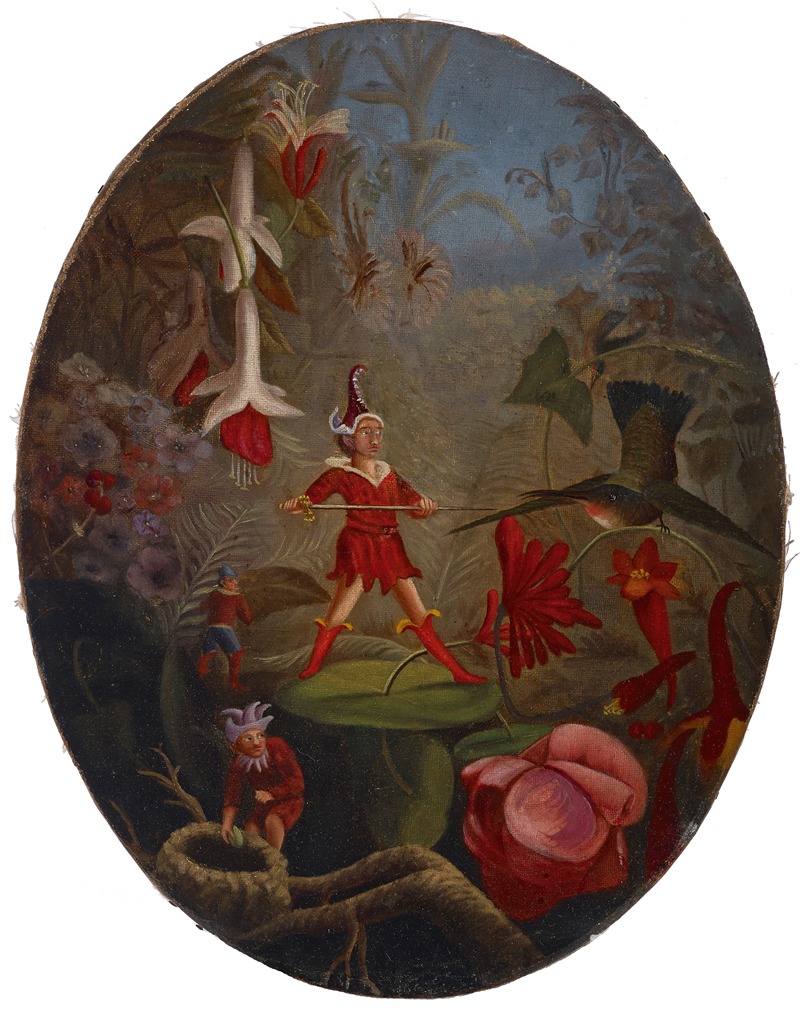 Fairy Marauders by Джеймс Фаррингтон Гукинас, 1870 — digital art print download