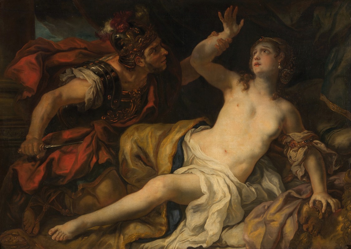 Tarquinius und Lucretia by Иоганн Михаэль Роттмайр, 1692 — digital art print download