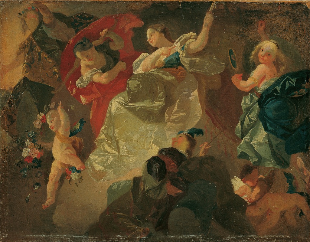 Tugenden by Joseph Winterhalder the younger, 1765 — digital art print download
