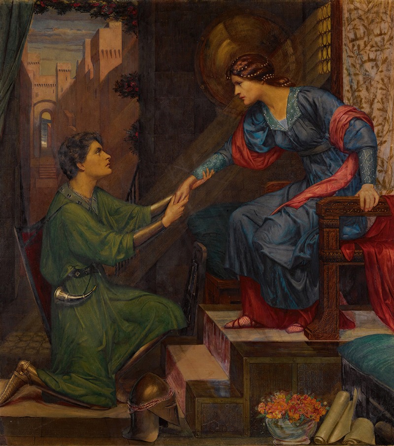 Tristram and Yseult by Sidney Harold Meteyard — digital art print download